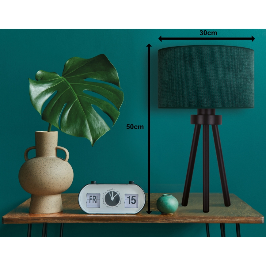 Duolla - Lampada da tavolo LYON 1xE27/15W/230V diametro 30 cm verde