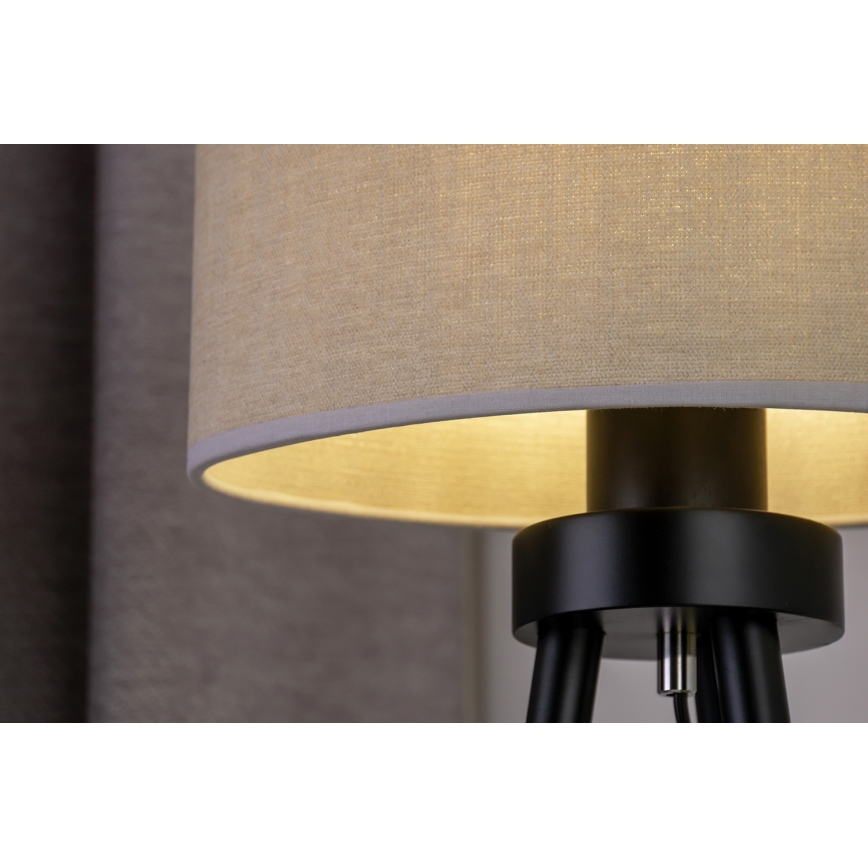 Duolla - Lampada da tavolo OVAL 1xE27/15W/230V diametro 30 cm grigio