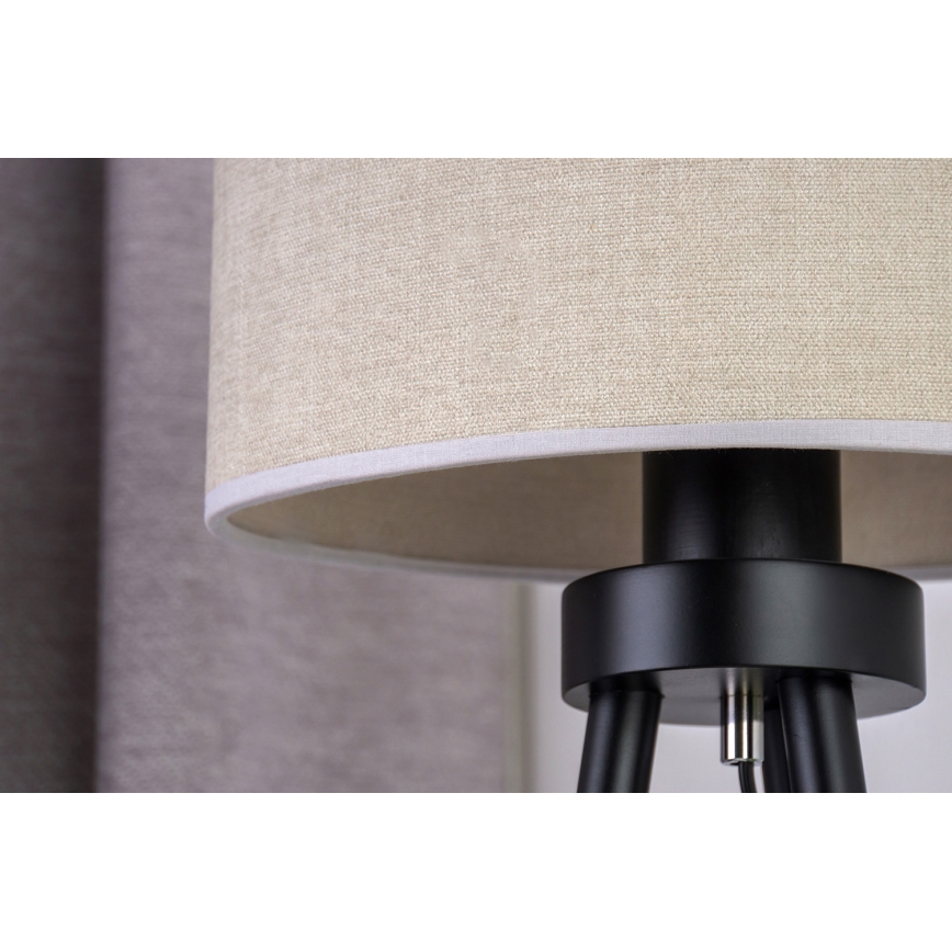 Duolla - Lampada da tavolo OVAL 1xE27/15W/230V diametro 30 cm grigio