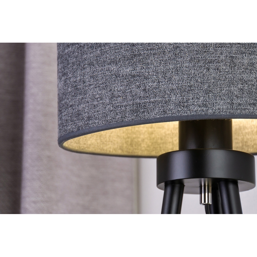 Duolla - Lampada da tavolo OVAL 1xE27/15W/230V diametro 30 cm grigio
