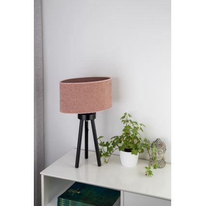 Duolla - Lampada da tavolo OVAL 1xE27/15W/230V diametro 30 cm rosa