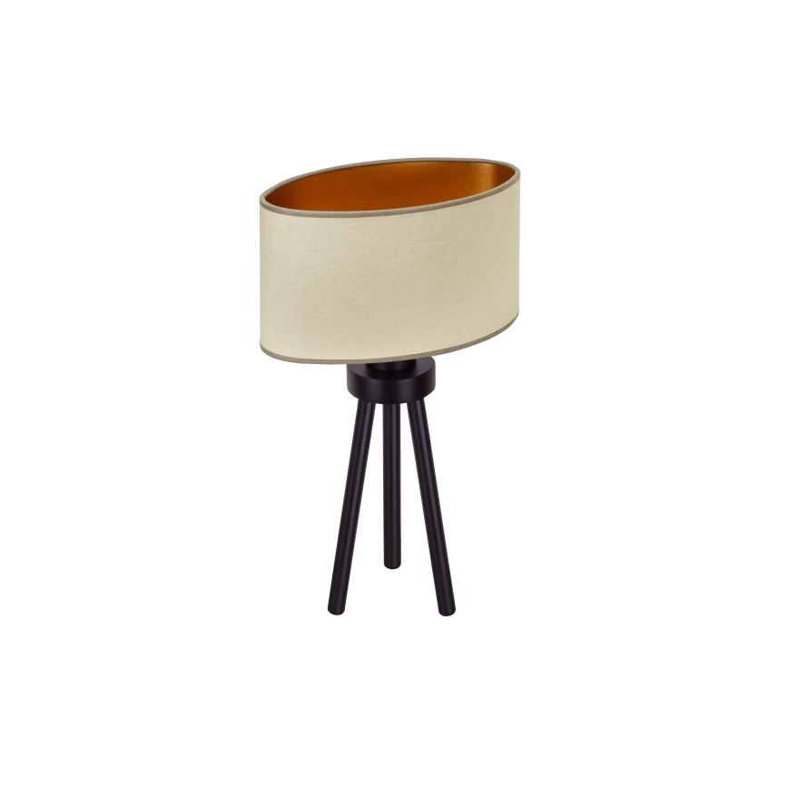 Duolla - Lampada da tavolo OVAL VEGAN 1xE27/15W/230V diametro 30 cm beige
