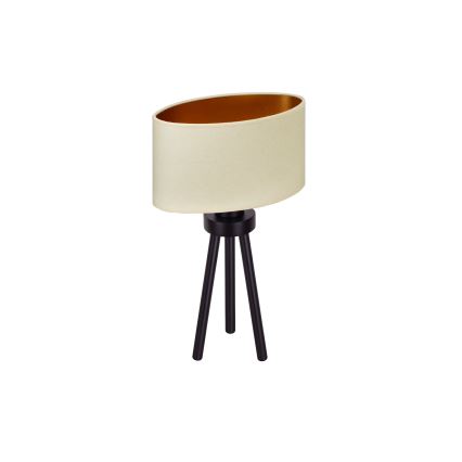 Duolla - Lampada da tavolo OVAL VEGAN 1xE27/15W/230V diametro 30 cm color crema