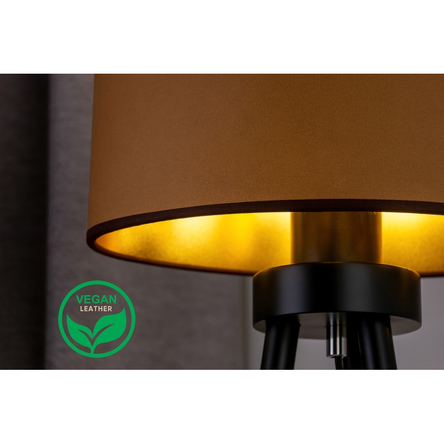 Duolla - Lampada da tavolo OVAL VEGAN 1xE27/15W/230V diametro 30 cm marrone