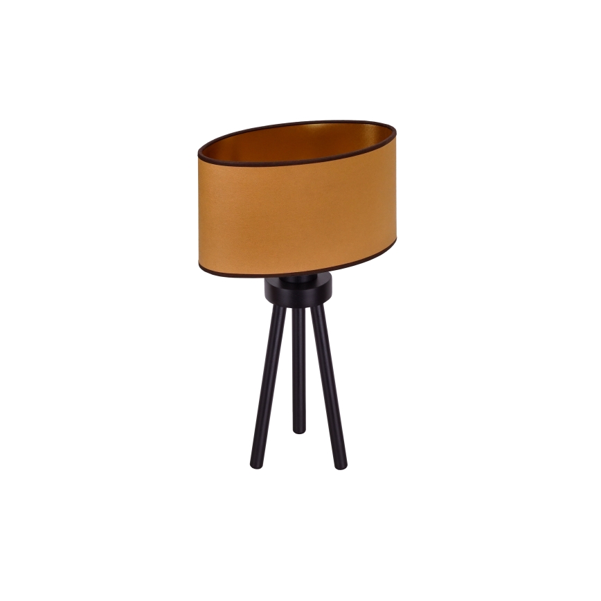Duolla - Lampada da tavolo OVAL VEGAN 1xE27/15W/230V diametro 30 cm marrone