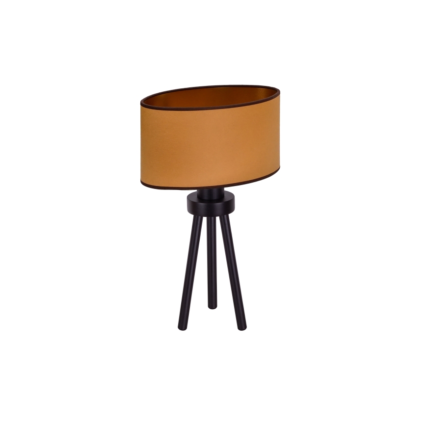 Duolla - Lampada da tavolo OVAL VEGAN 1xE27/15W/230V diametro 30 cm marrone