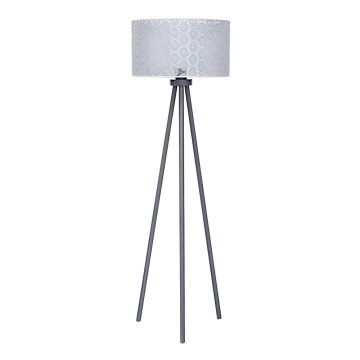 Duolla - Lampada da terra ECHO1 1xE27/40W/230V diam. 45 cm grigio/pizzo