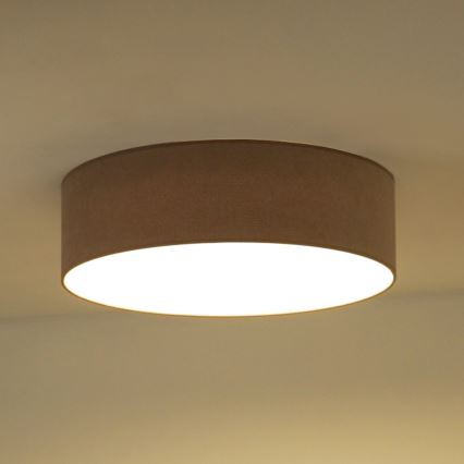 Duolla - Lampada da soffitto LED CORTINA LED/26W/230V diam. 45 cm 4000K marrone