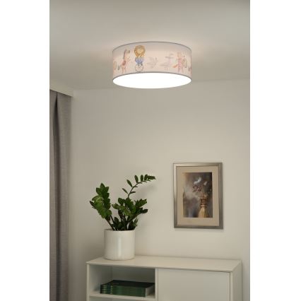 Duolla - Lampada da soffitto LED per bambini CORTINA LED/26W/230V diam. 40 cm 4000K