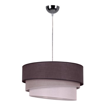 Duolla - Lampadario a cavo TRIO 1xE27/40W/230V diam. 45 cm antracite/grigio/bianco