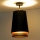 Duolla - Lampadario a plafone BELL SHINY 1xE27/15W/230V diametro 25 cm nero/rame