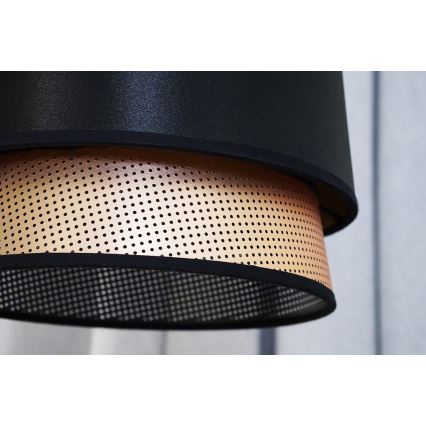 Duolla - Lampadario a plafone BELL SHINY 1xE27/15W/230V diametro 25 cm nero/rame