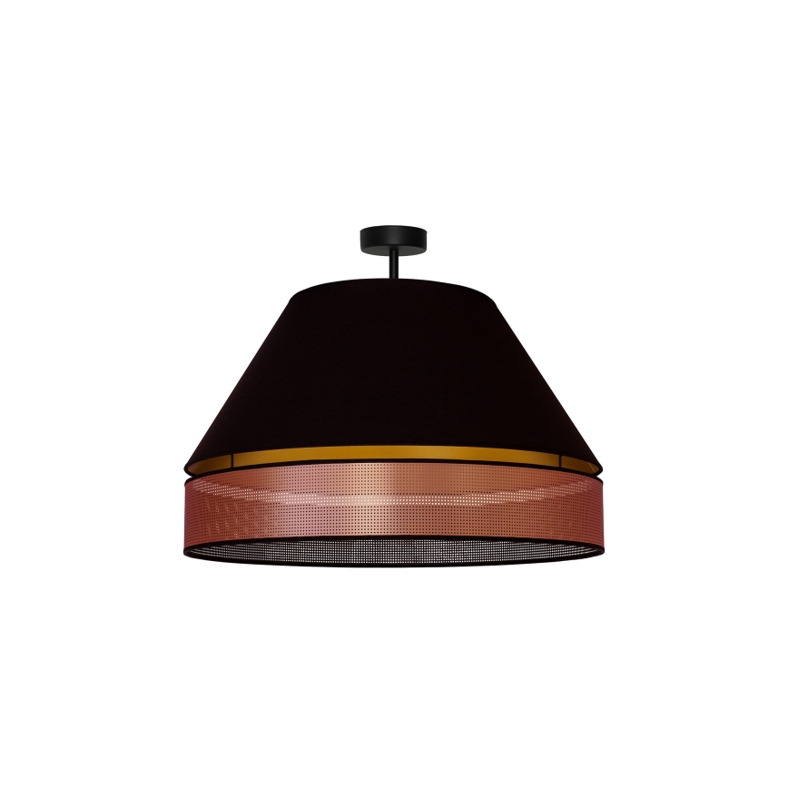 Duolla - Lampadario a plafone COPPER SHINY 1xE27/15W/230V diametro 60 cm nero/rame