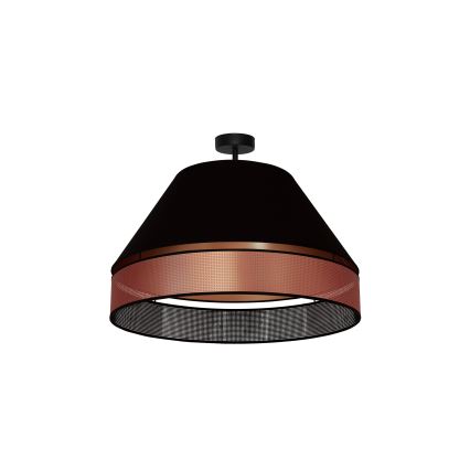 Duolla - Lampadario a plafone COPPER SHINY 1xE27/15W/230V diametro 60 cm nero/rame