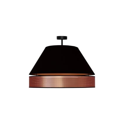 Duolla - Lampadario a plafone COPPER SHINY 1xE27/15W/230V diametro 60 cm nero/rame