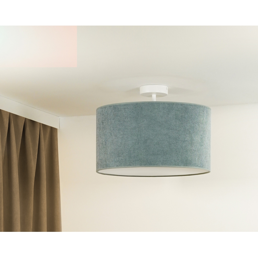 Duolla - Lampadario a plafone CORDUROY 1xE27/15W/230V diametro 40 cm azzurro