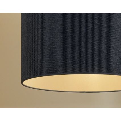 Duolla - Lampadario a plafone CORDUROY 1xE27/15W/230V diametro 40 cm blu scuro