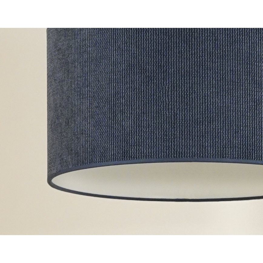 Duolla - Lampadario a plafone CORDUROY 1xE27/15W/230V diametro 40 cm blu scuro