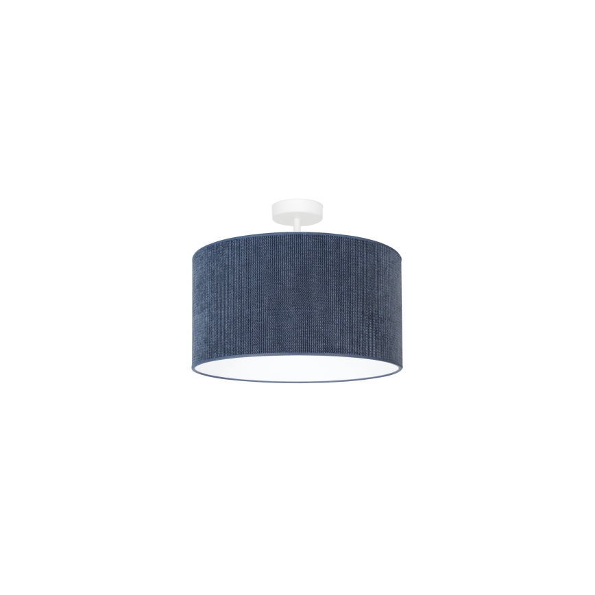 Duolla - Lampadario a plafone CORDUROY 1xE27/15W/230V diametro 40 cm blu scuro