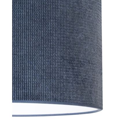 Duolla - Lampadario a plafone CORDUROY 1xE27/15W/230V diametro 40 cm blu scuro