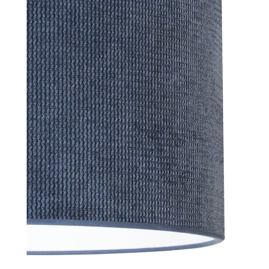 Duolla - Lampadario a plafone CORDUROY 1xE27/15W/230V diametro 40 cm blu scuro