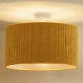Duolla - Lampadario a plafone CORDUROY 1xE27/15W/230V diametro 40 cm giallo
