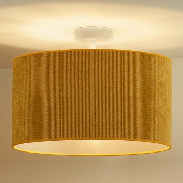 Duolla - Lampadario a plafone CORDUROY 1xE27/15W/230V diametro 40 cm giallo