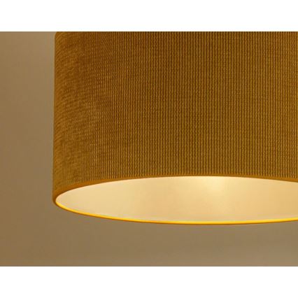 Duolla - Lampadario a plafone CORDUROY 1xE27/15W/230V diametro 40 cm giallo