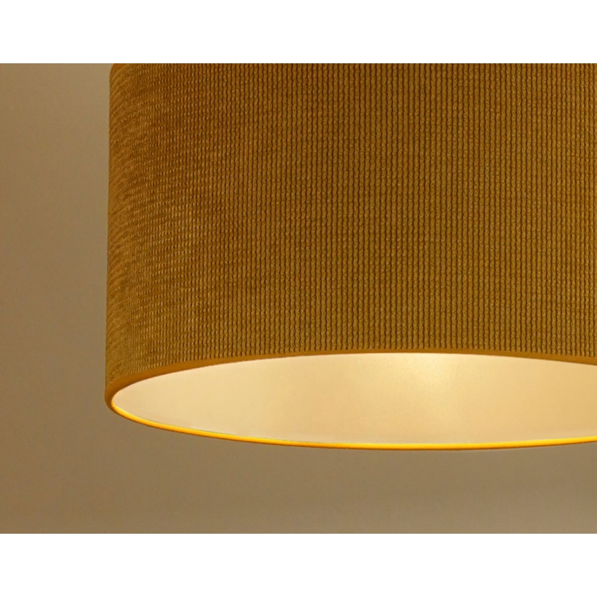 Duolla - Lampadario a plafone CORDUROY 1xE27/15W/230V diametro 40 cm giallo
