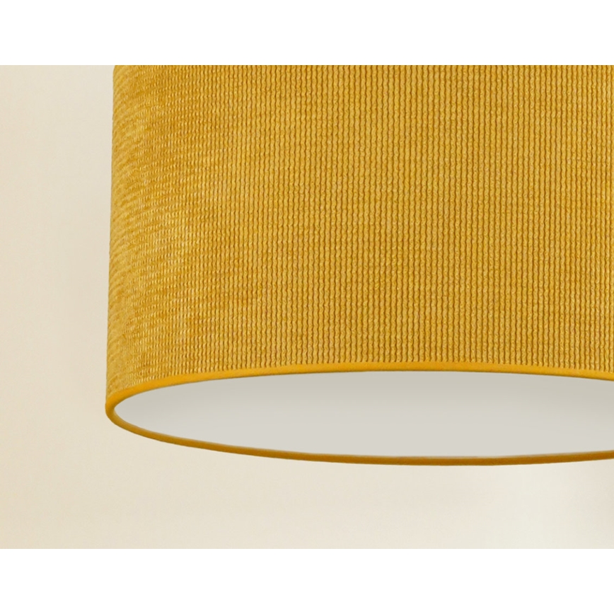 Duolla - Lampadario a plafone CORDUROY 1xE27/15W/230V diametro 40 cm giallo