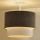 Duolla - Lampadario a plafone CORDUROY 1xE27/15W/230V diametro 40 cm marrone/color crema