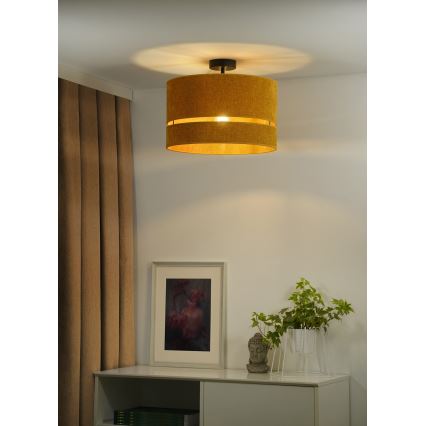 Duolla - Lampadario a plafone DOUBLE 1xE27/15W/230V diametro 40 cm arancione