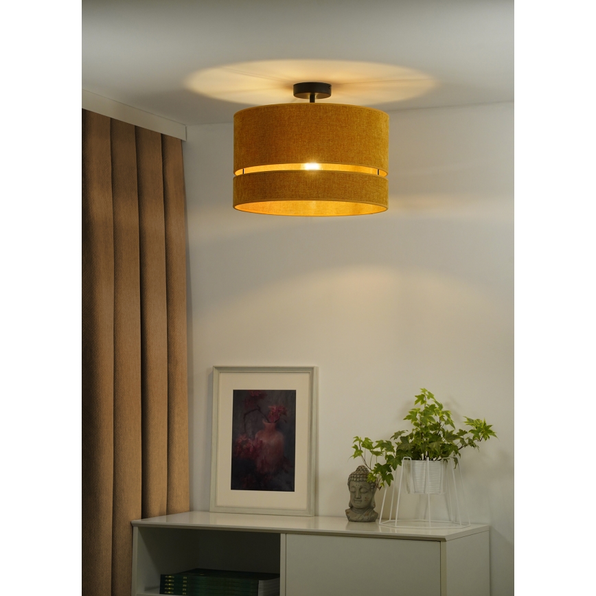 Duolla - Lampadario a plafone DOUBLE 1xE27/15W/230V diametro 40 cm arancione