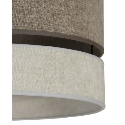 Duolla - Lampadario a plafone DOUBLE 1xE27/15W/230V diametro 40 cm marrone/grigio