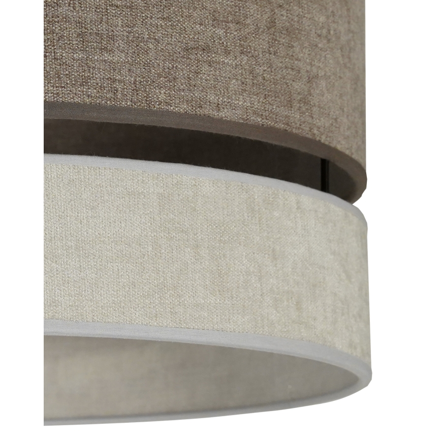 Duolla - Lampadario a plafone DOUBLE 1xE27/15W/230V diametro 40 cm marrone/grigio