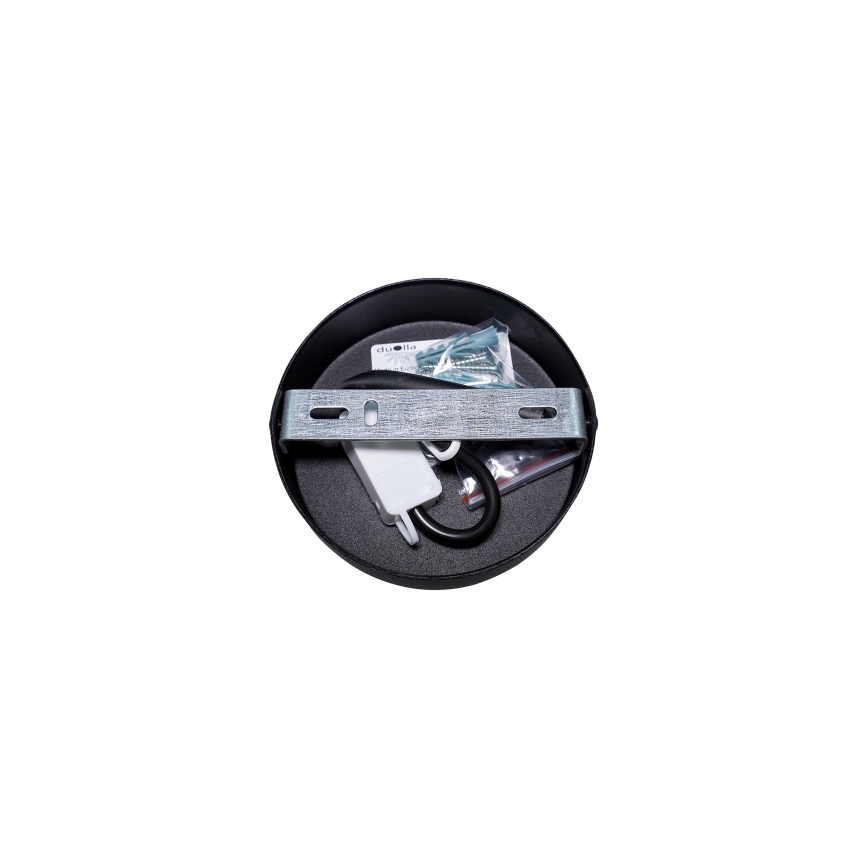 Duolla - Lampadario a plafone DOUBLE 1xE27/15W/230V diametro 40 cm marrone/grigio