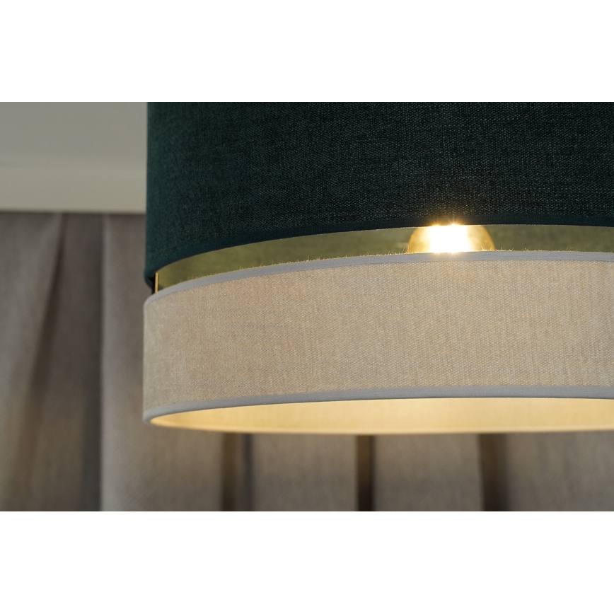 Duolla - Lampadario a plafone DOUBLE 1xE27/15W/230V diametro 40 cm verde/grigio