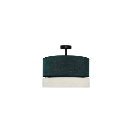 Duolla - Lampadario a plafone DOUBLE 1xE27/15W/230V diametro 40 cm verde/grigio