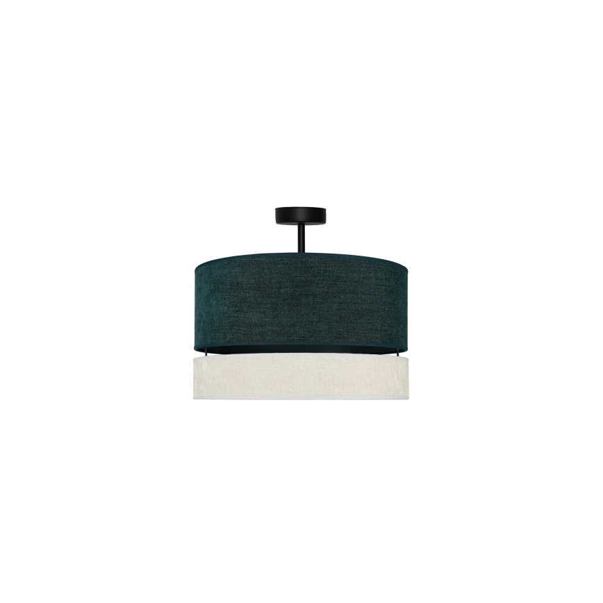 Duolla - Lampadario a plafone DOUBLE 1xE27/15W/230V diametro 40 cm verde/grigio
