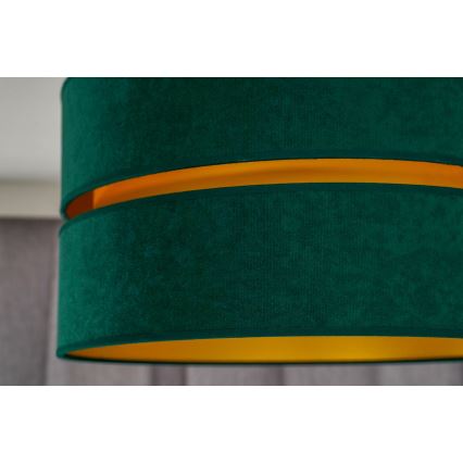 Duolla - Lampadario a plafone DUO 1xE27/15W/230V diametro 40 cm verde/oro
