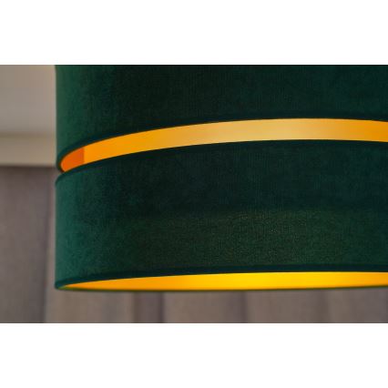Duolla - Lampadario a plafone DUO 1xE27/15W/230V diametro 40 cm verde/oro