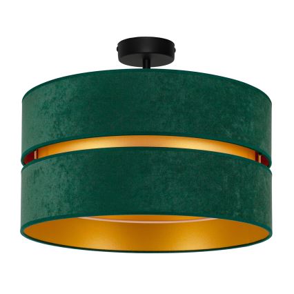 Duolla - Lampadario a plafone DUO 1xE27/15W/230V diametro 40 cm verde/oro