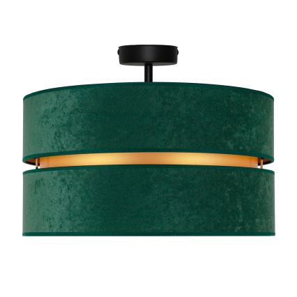 Duolla - Lampadario a plafone DUO 1xE27/15W/230V diametro 40 cm verde/oro