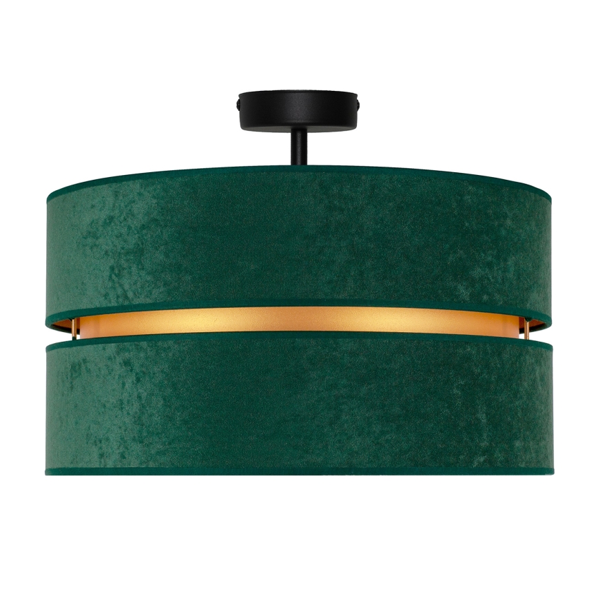Duolla - Lampadario a plafone DUO 1xE27/15W/230V diametro 40 cm verde/oro