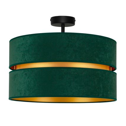 Duolla - Lampadario a plafone DUO 1xE27/15W/230V diametro 40 cm verde/oro