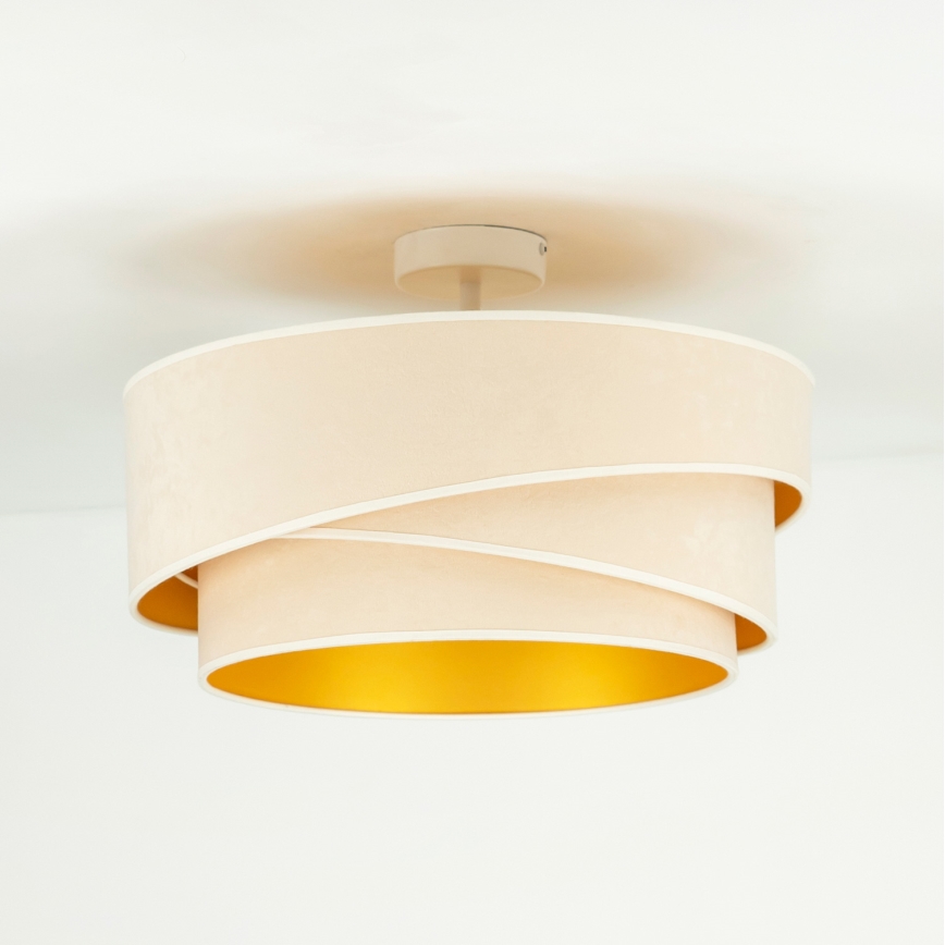 Duolla - Lampadario a plafone KOBO 1xE27/15W/230V diametro 45 cm color crema