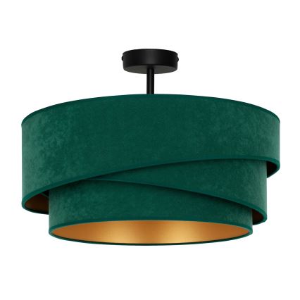 Duolla - Lampadario a plafone KOBO 1xE27/15W/230V diametro 45 cm verde
