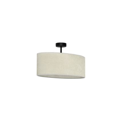 Duolla - Lampadario a plafone OVAL 1xE27/15W/230V grigio
