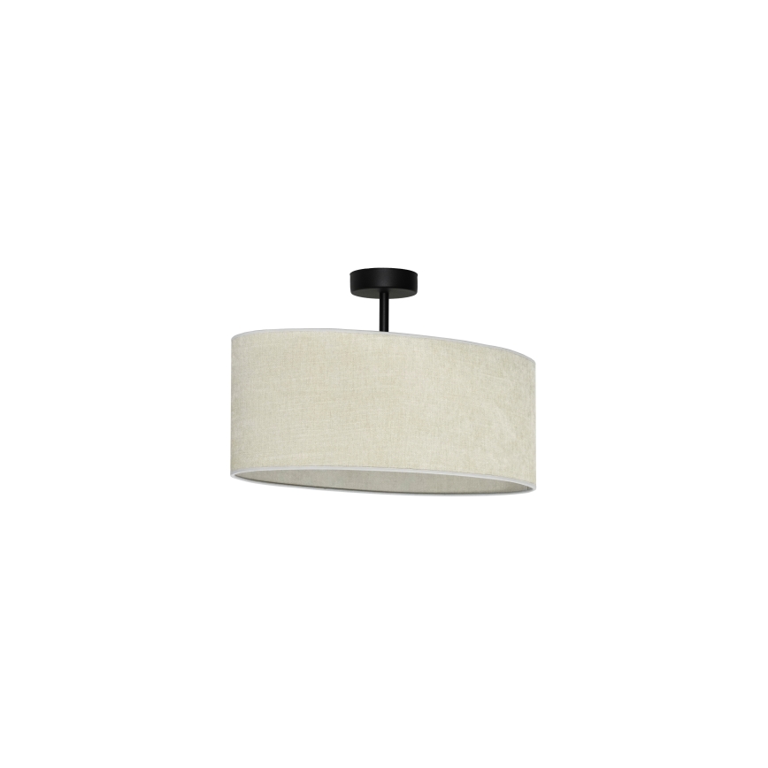 Duolla - Lampadario a plafone OVAL 1xE27/15W/230V grigio