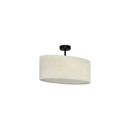 Duolla - Lampadario a plafone OVAL 1xE27/15W/230V grigio